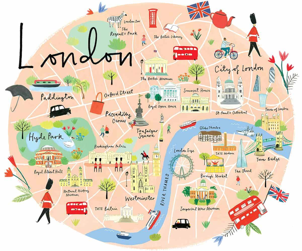 Harta Londra strazi